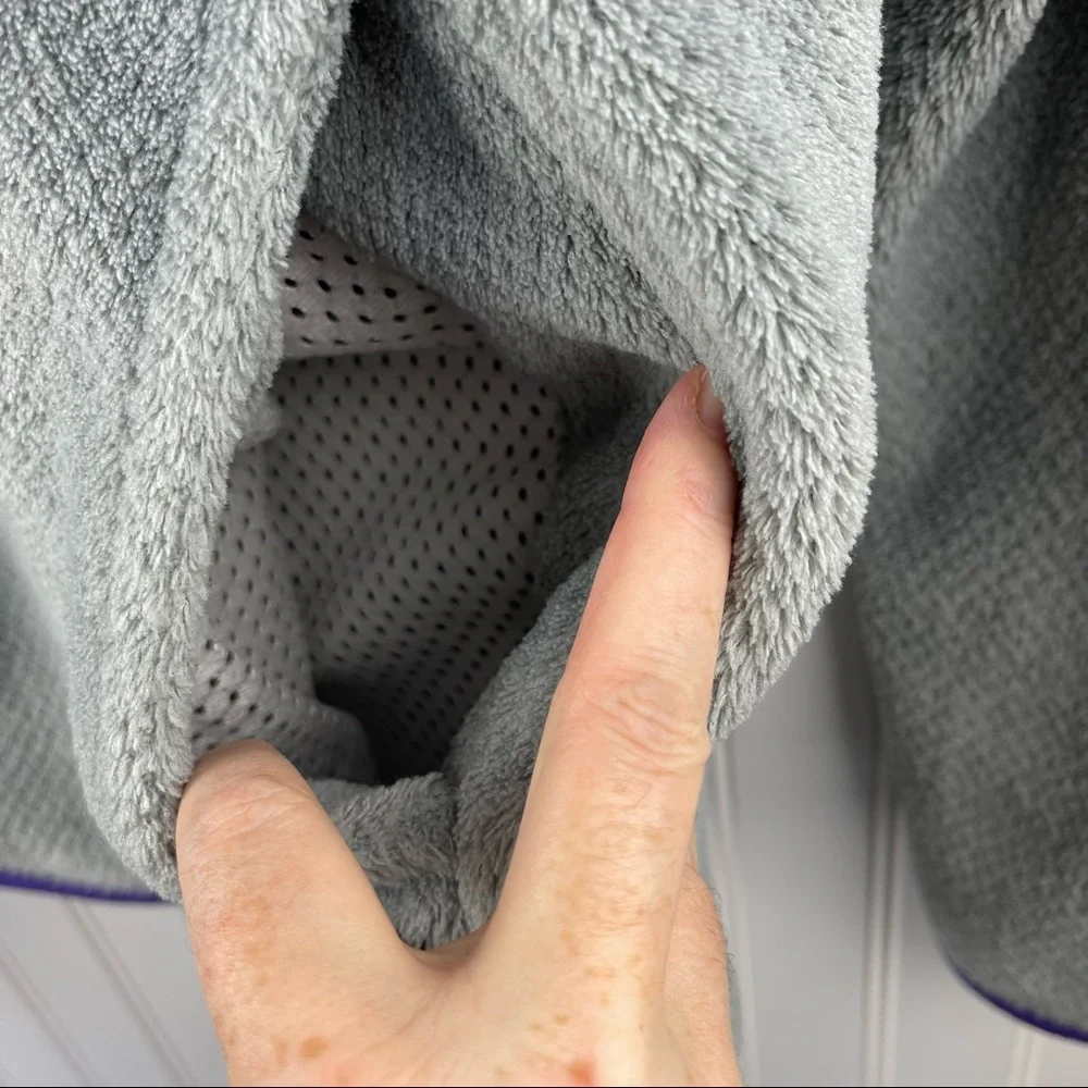 Patagonia Retool Snap-T Fleece Pullover Gray Purple Size Small - Picture 9 of 9